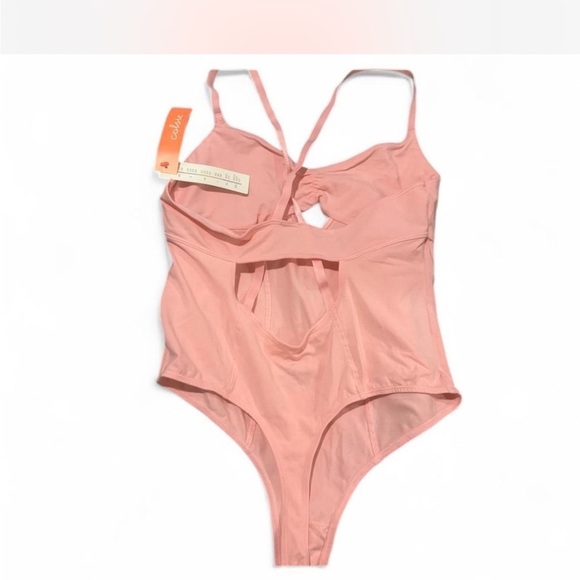 Colsie nwt soft Pink thong bodysuit - Picture 3 of 4